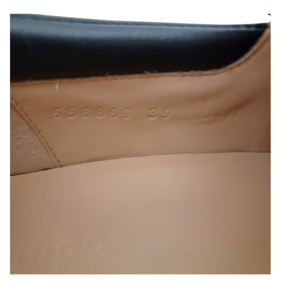 Gucci Black Horsebit Magnum Leather Lug Sole Loafer 9 39 656869 - Picture 5 of 15